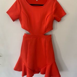 Lovers and Friends Red Cut Out Dress